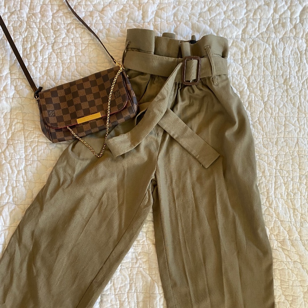 CAARA Paperbag waist belted trouser